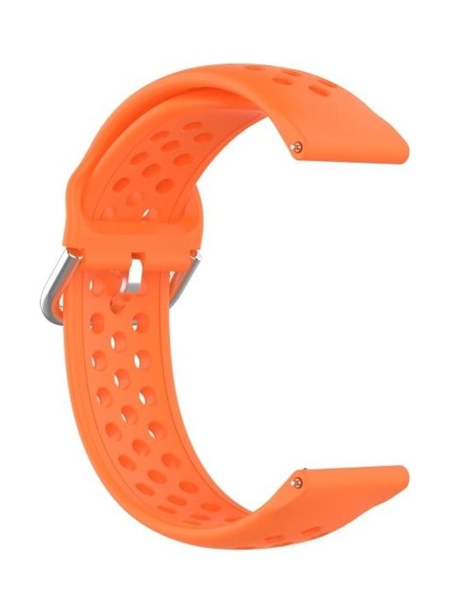 BGM Universal Sport Silicone Replacement Wrist Strap For Fitbit Blaze/Fitbit Versa 2 Orange - Image 3