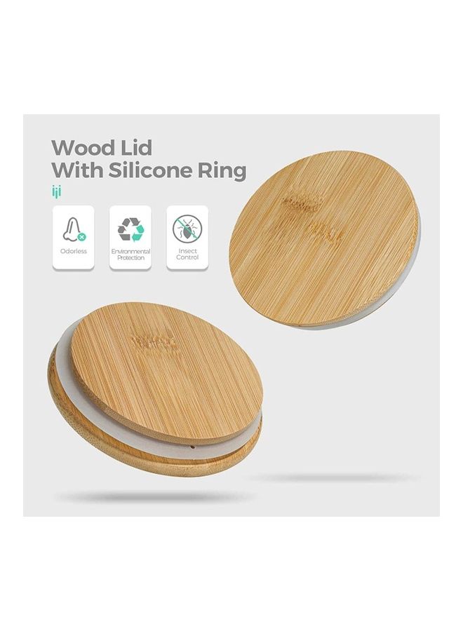 فوفو طقم حاويات تخزين طعام من الزجاج مكون من 3 قطع شفاف 1000ملليلتر - Image 3