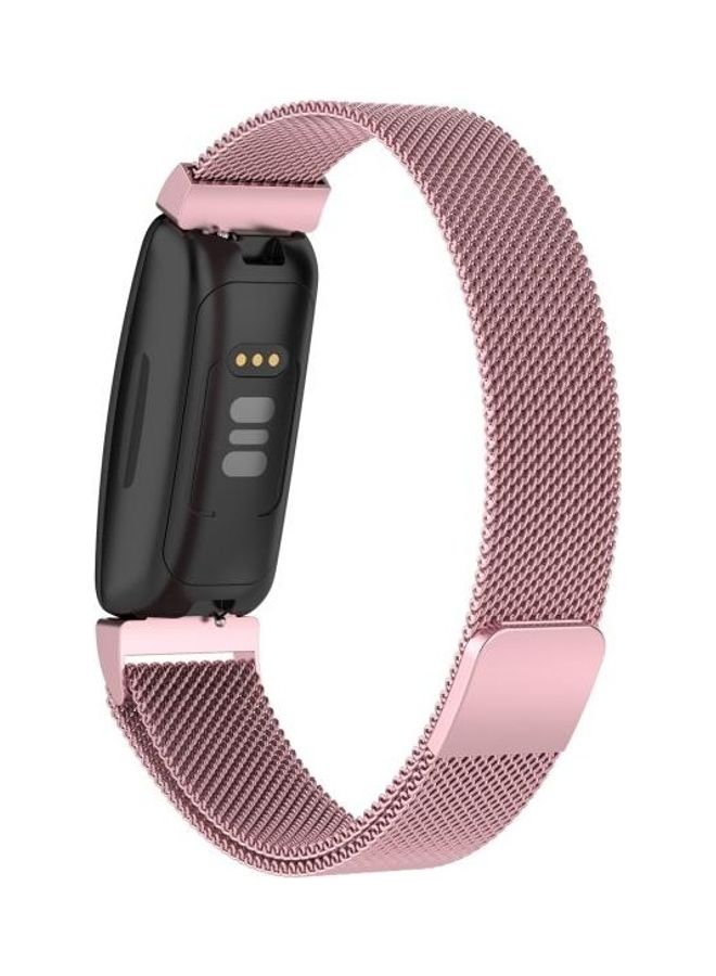 BGM - Milanese Replacement Wrist Strap For Fitbit Inspire 2 Rose Pink - Image 1