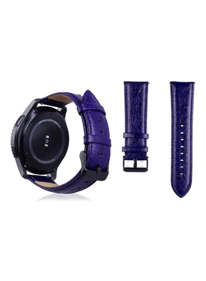 بي جي إم سِوار بديل لساعة سامسونج جير S3 مقاس 22 مم أزرق - Image 1