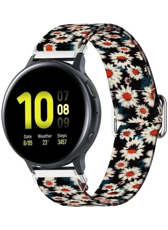 BGM 20mm Adjustable Elastic Printed Replacement Watchband For Samsung Galaxy Watch Active2/Active Multicolour - Image 3