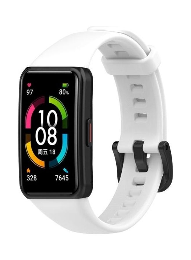 BGM Replacement Strap For Huawei Honor Band 6 TPU White - Image 4