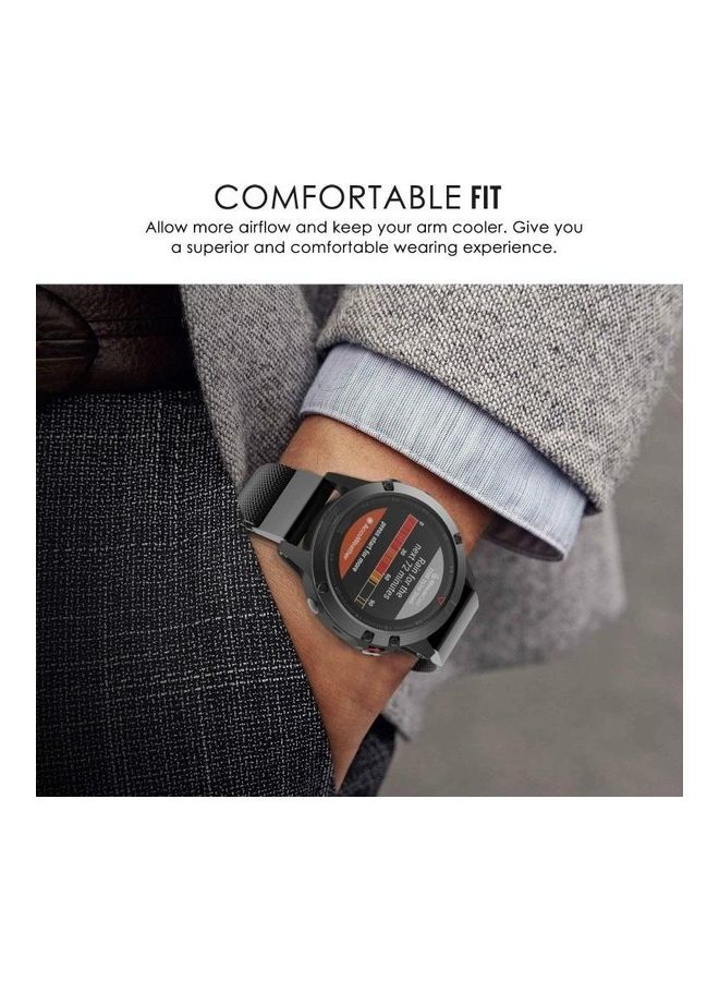 BGM Metal Watchband For Garmin Fenix 5X Rose Gold - Image 5