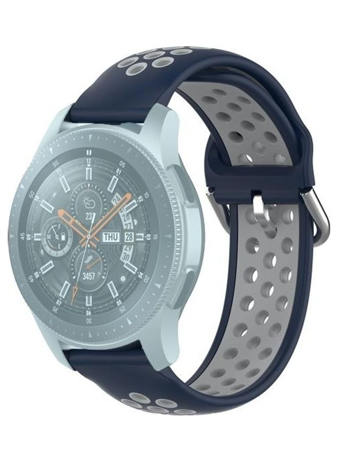 BGM Replacement Strap For Huawei Watch GT2 And Honor Magic Watch 2 46mm Blue/Grey - Image 1