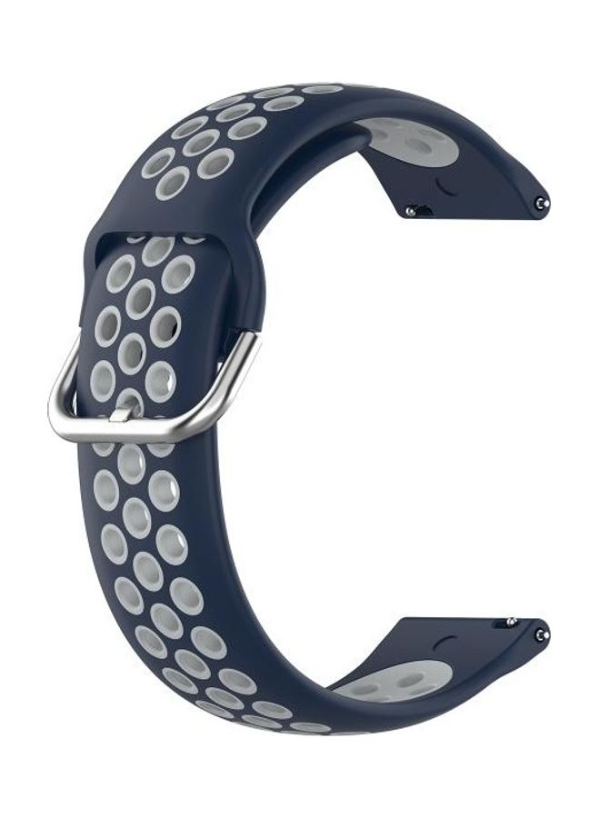 BGM Replacement Strap For Huawei Watch GT2 And Honor Magic Watch 2 46mm Blue/Grey - Image 2