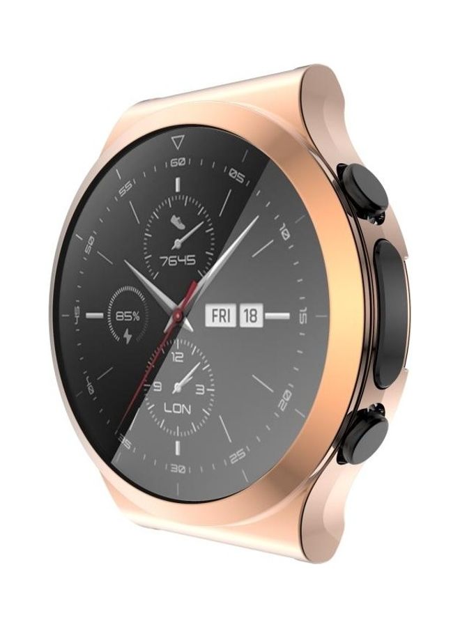 بي جي إم غطاء حماية واق من البولي يوريثان الحراري لساعة هواوي GT 2 برو روز بينك/شفاف - Image 5