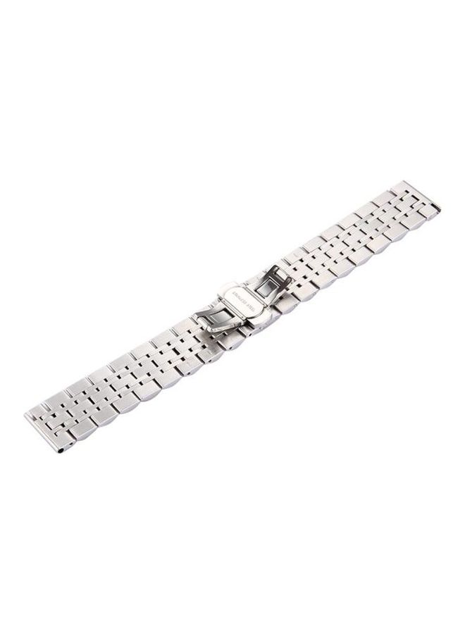 BGM 7 Beads Stainless Steel Hidden Butterfly Buckle Watchband For Samsung Gear S3 Classic Multicolour - Image 4