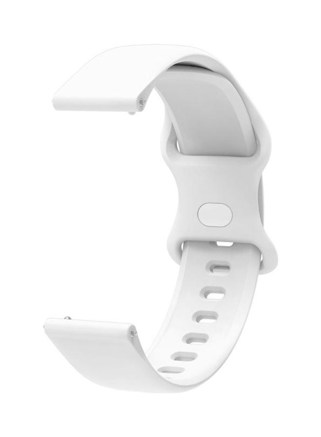 BGM Internal Buckle Perforation Silicone Replacement Watchband For Huawei Watch 3 White - Image 3