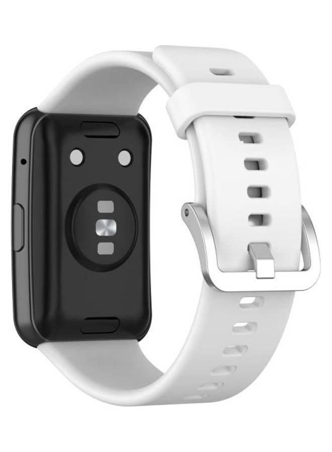 BGM Silicone Replacement Wrist Strap Watchband For Huawei Watch Fit White - Image 5