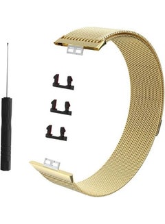 Milanese Replacement Strap Watchband For Huawei Watch Fit Champagne Gold