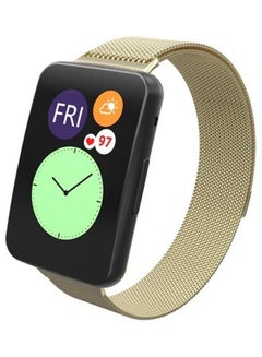 BGM Milanese Replacement Strap Watchband For Huawei Watch Fit Champagne Gold  - Image 3