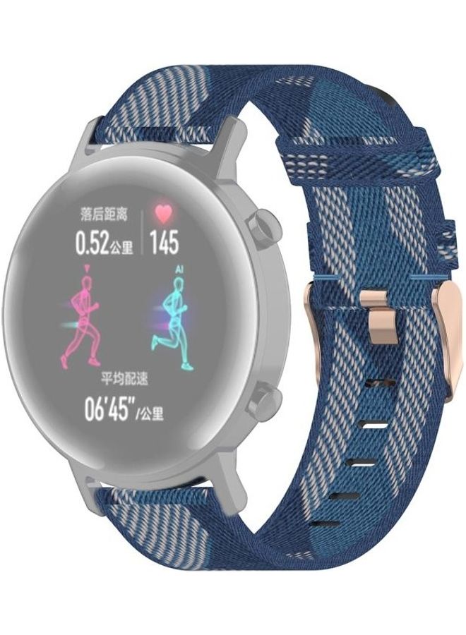 BGM Replacement Strap for Huawei GT 2 and Honor Magic Watch 2 20/42mm Blue - Image 1