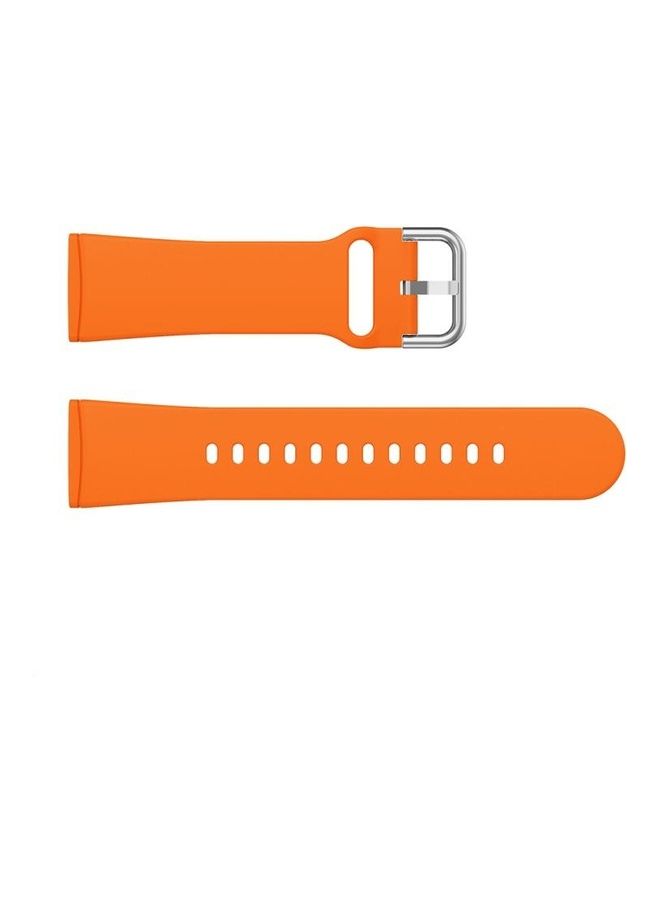BGM Silicone Replacement Strap Watchband For Fitbit Versa 3 Orange - Image 2