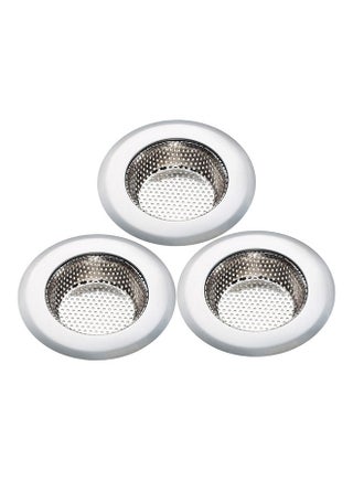 3-Pieces Pool Filter Sink Drainer Silver 11.3x7.3cm - v1630906288/N50665717A_1