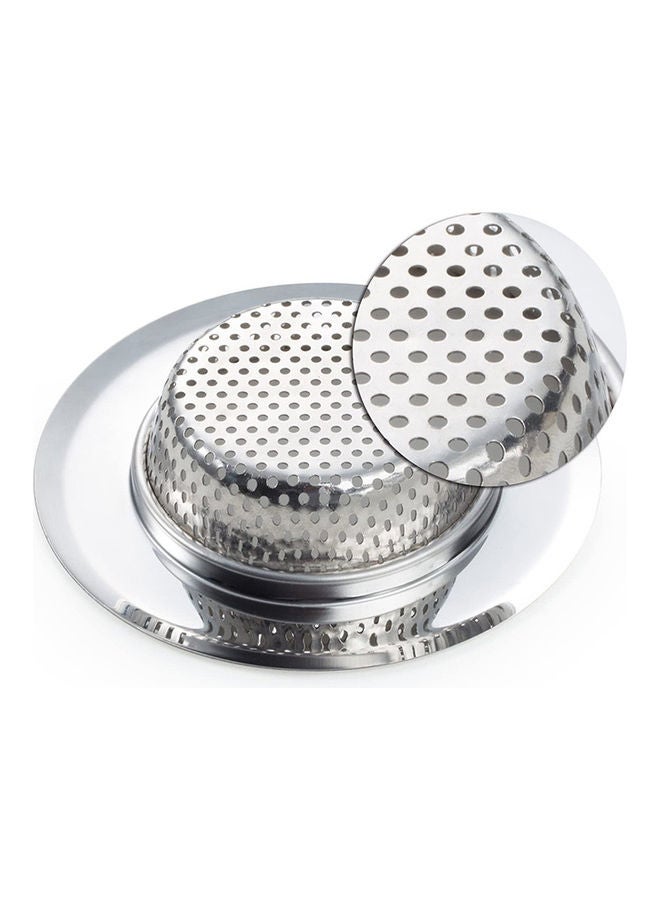 3-Pieces Pool Filter Sink Drainer Silver 11.3x7.3cm