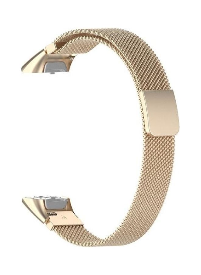 SM-R370 Milanese Replacement Strap Watchband For Samsung Galaxy Fit Champagne Gold