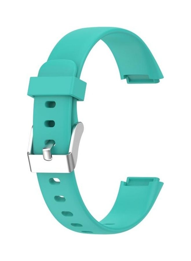 BGM Silicone Replacement Strap Watchband Strap Band for Fitbit Luxe Green - Image 1