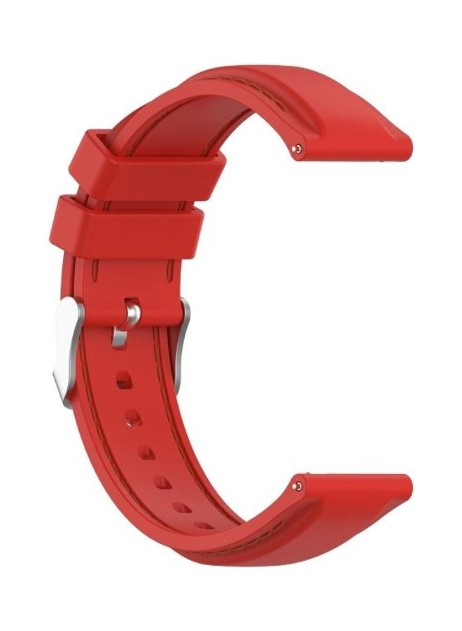 BGM Silicone Replacement Strap For Huawei Watch 3/3 Pro Red - Image 3