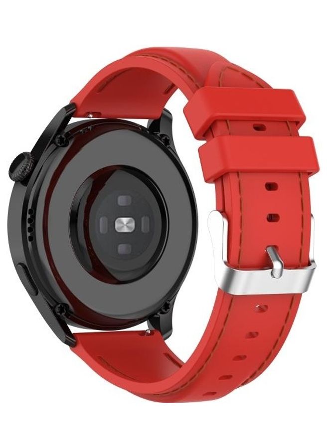 BGM Silicone Replacement Strap For Huawei Watch 3/3 Pro Red - Image 5