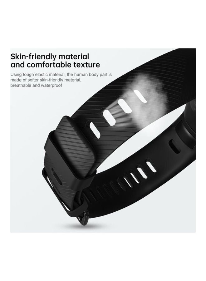 BGM Smart Silicone Wrist Watchband For Huawei Honor Band 4/Band 5 White - Image 5