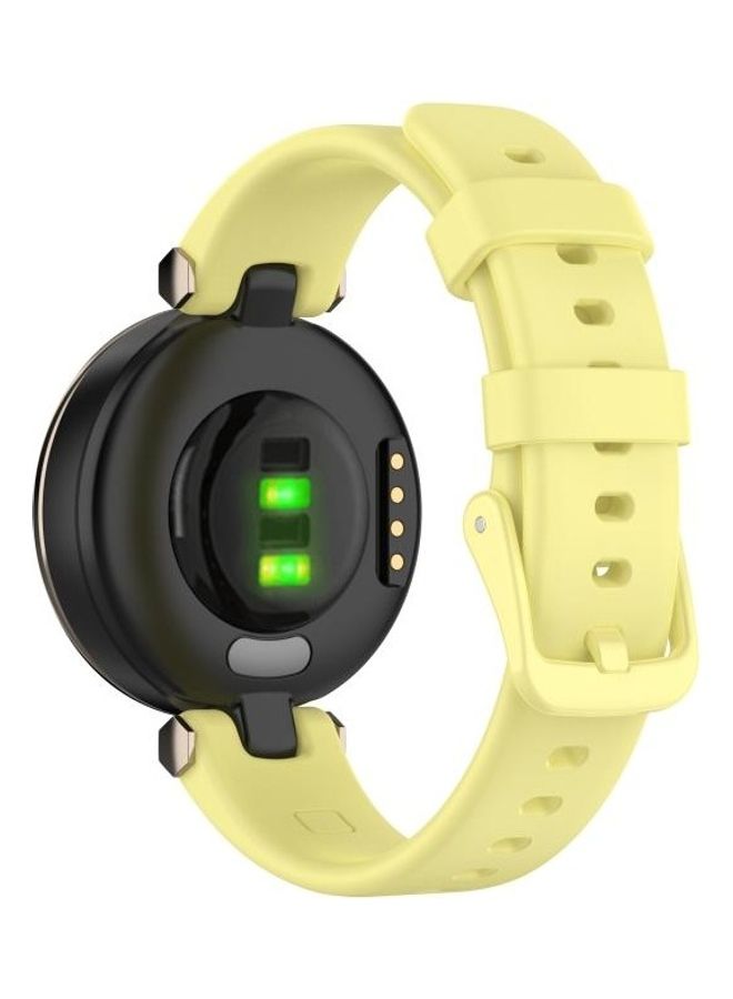 BGM Silicone Replacement Strap With Dismantling Tools For Garmin Lily Yellow - Image 3