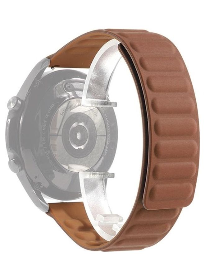 BGM Replacement Strap for Samsung Galaxy Watch 3 45mm Brown 