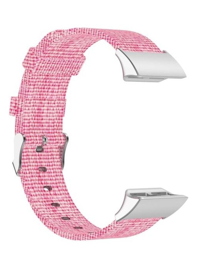 BGM Nylon Canvas Replacement Wrist Strap For Garmin Forerunner 35/30 Pink - Image 4