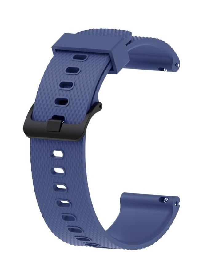 BGM Silicone Sport Wrist Strap Watchband for Garmin Vivoactive 3 Blue - Image 1