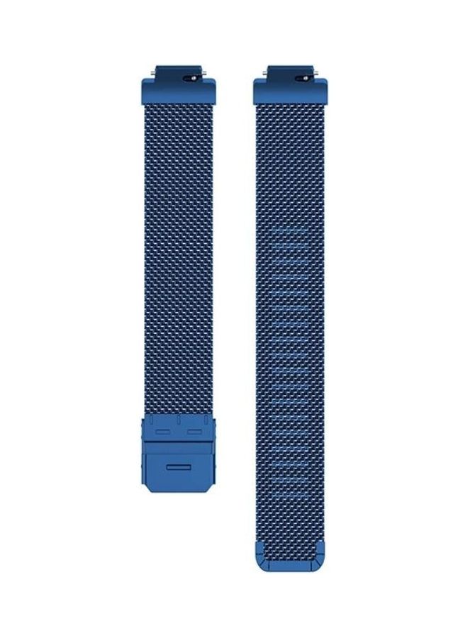 BGM Stainless Steel Metal Mesh Wrist Strap Watch Band Blue - Image 2