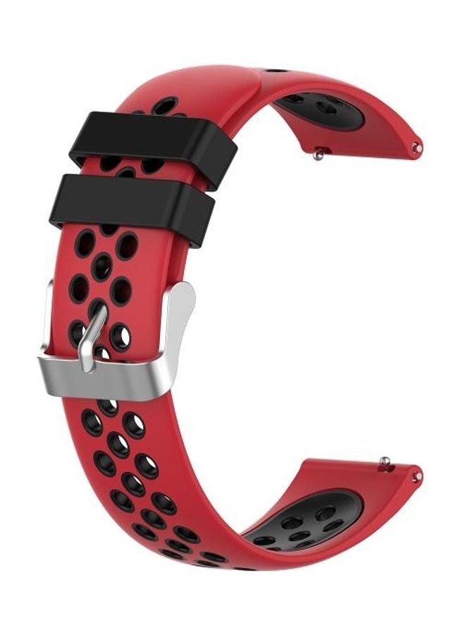 BGM Silicone Replacement Strap For Huawei Watch 3 / 3 Pro 22mm Red/Black - Image 1