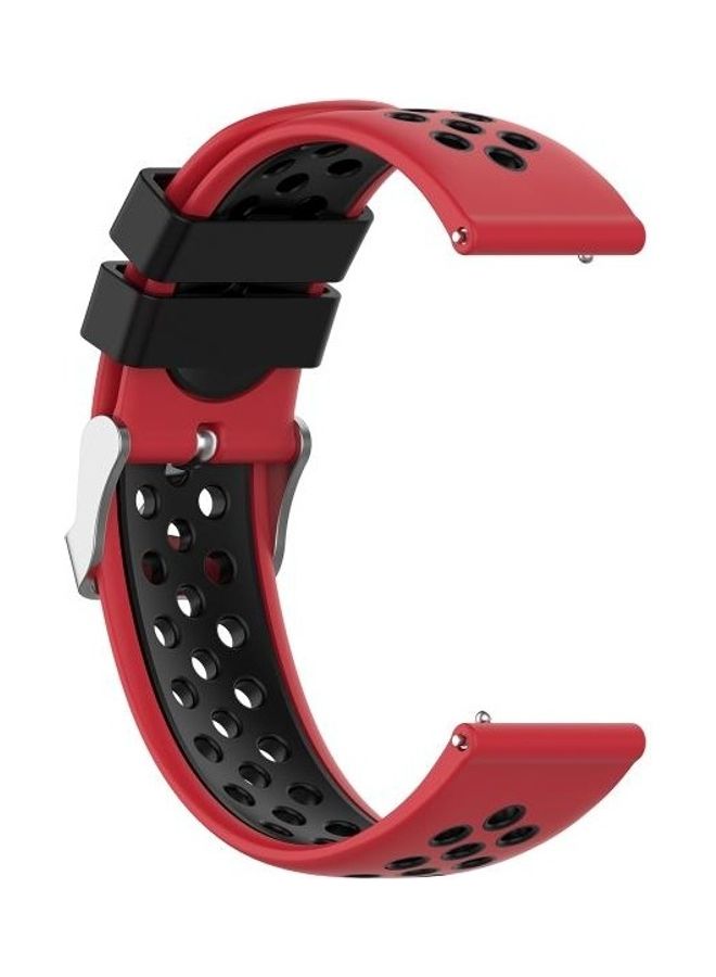 BGM Silicone Replacement Strap For Huawei Watch 3 / 3 Pro 22mm Red/Black - Image 3