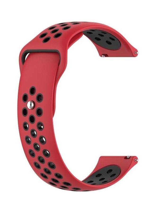 BGM Silicone Replacement Strap For Huawei Watch 3 / 3 Pro 22mm Red/Black - Image 1