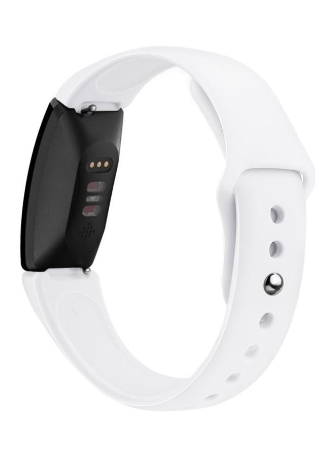 BGM Silicone Strap Band For Fitbit Inspire HR White - Image 2