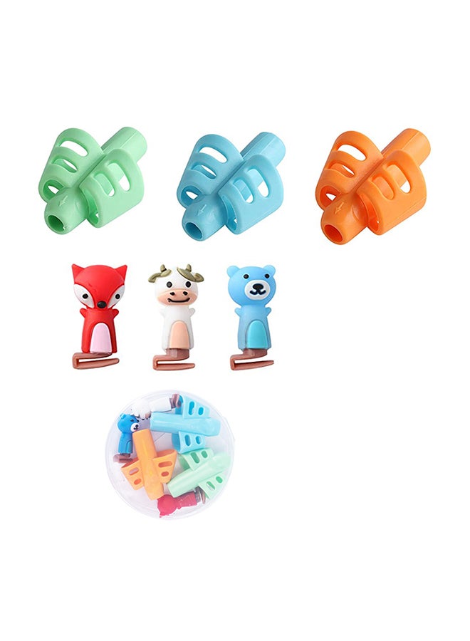 ONE TO FOUR - 6-Piece Pencil Grips for Kids Handwriting Multicolour - Image 1