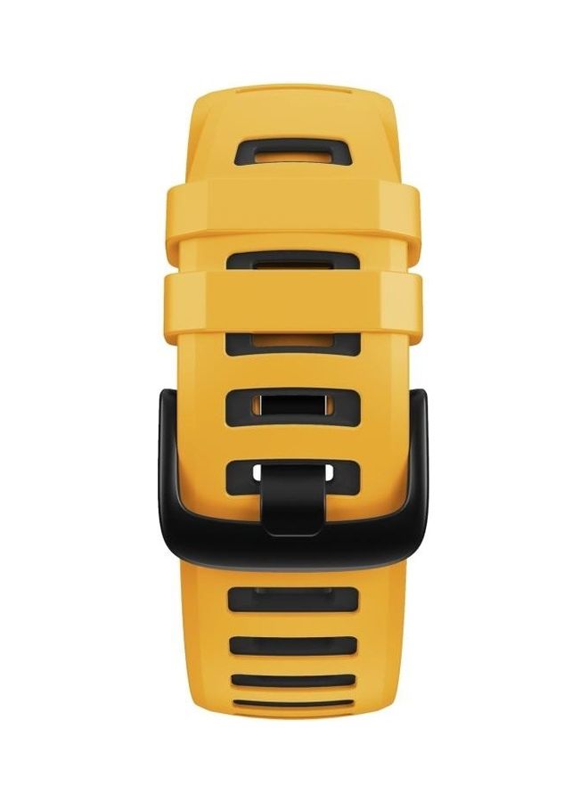 بي جي إم سوار بديل بلونين من السيليكون لساعة جارمين إنستينكت/إنستنكت إي سبورتس أصفر/ أسود - Image 3