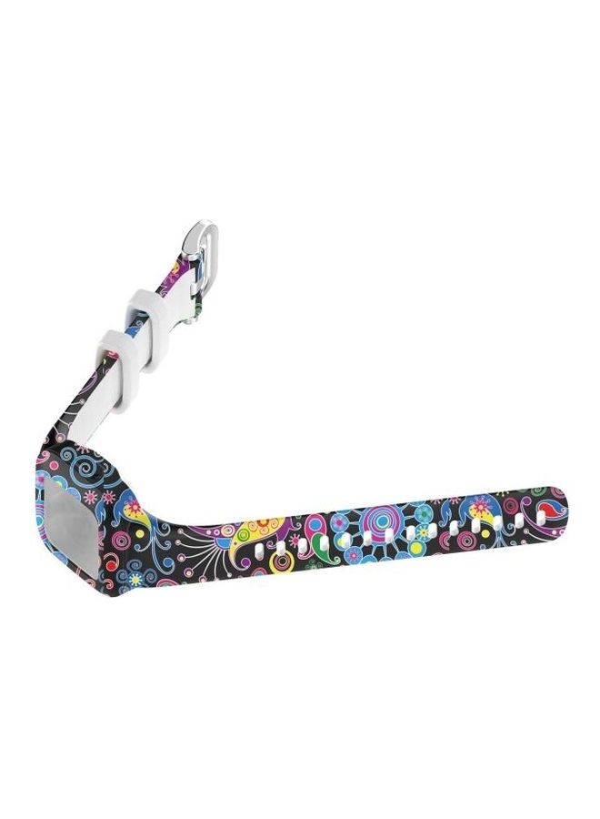 BGM Silicone Printing Replacement Watchband For Garmin Vivofit JR3 Peacock - Image 3