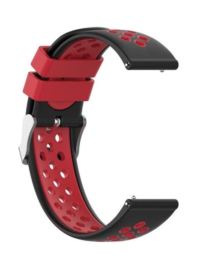 بي جي إم سِوار بديل لساعة هواوي 3/3 برو مقاس 22 مم أسود/ أحمر - Image 3