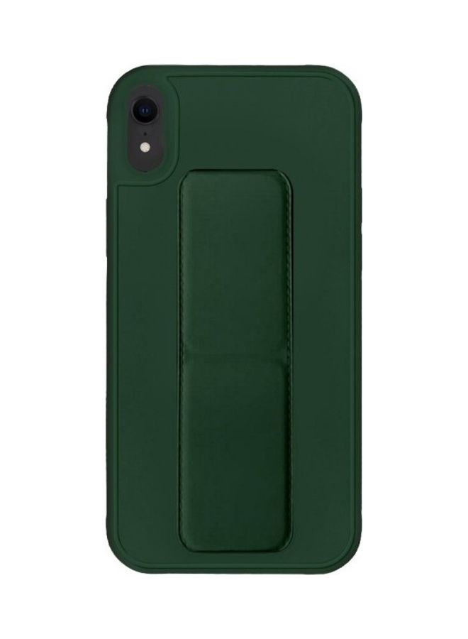 MARGOUN Protective Case Cover With Finger Grip Stand For Apple iPhone XR Dark Green Dark Green  - Image 1
