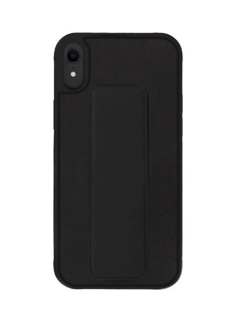 Protective Case Cover With Finger Grip Stand For Apple iPhone XR Black