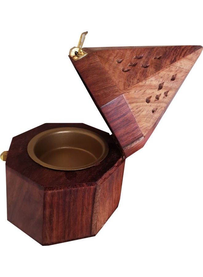 حامل مبخرة بخور بني 15 x 8.5سم - Image 3
