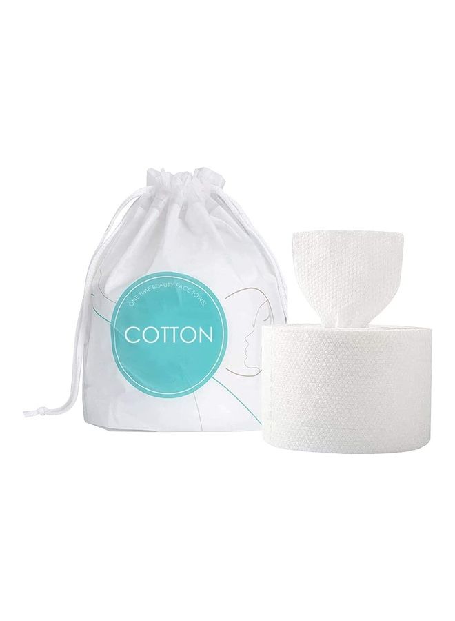 AIWANTO Removable Disposable Face Towel White 20.2x16.4x16.2cm  - Image 1