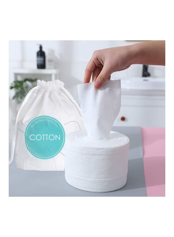 AIWANTO Removable Disposable Face Towel White 20.2x16.4x16.2cm  - Image 3