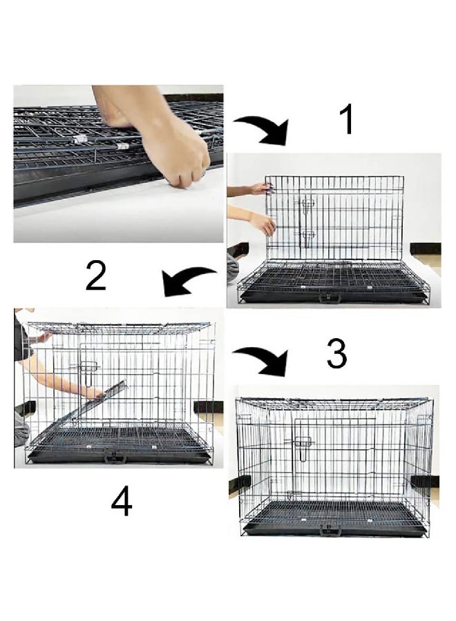Pet Cage Black 47x30x39cm