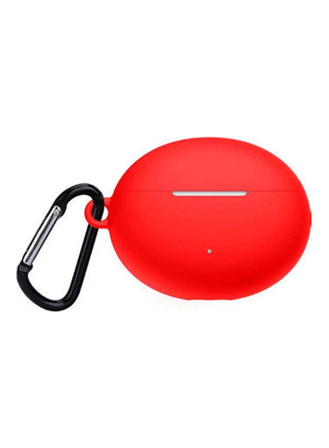 Protective Silicone Case With Carabiner For Huawei FreeBuds 4i Red - v1630917037/N50672874A_1