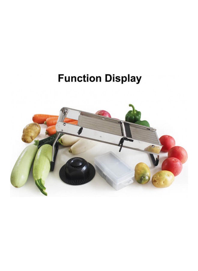 Shule Multifunctional Vegetable Slicer Silver/Black 44x8x17cm - Image 3
