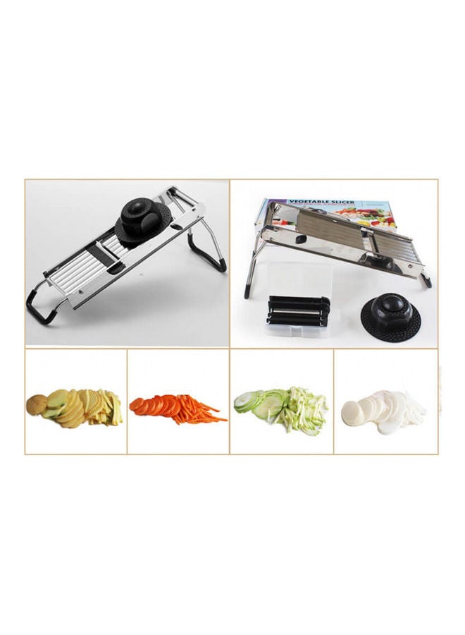 Shule Multifunctional Vegetable Slicer Silver/Black 44x8x17cm - Image 4