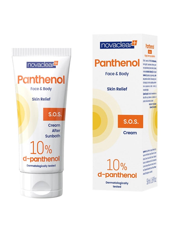novaclear - Panthenol Face & Body Cream White 50ml - Image 1