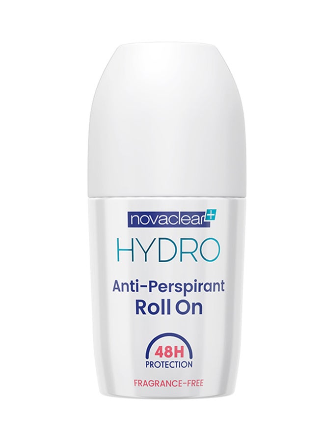 novaclear - Hydro Anti Perspirant Roll On White 50ml - Image 1