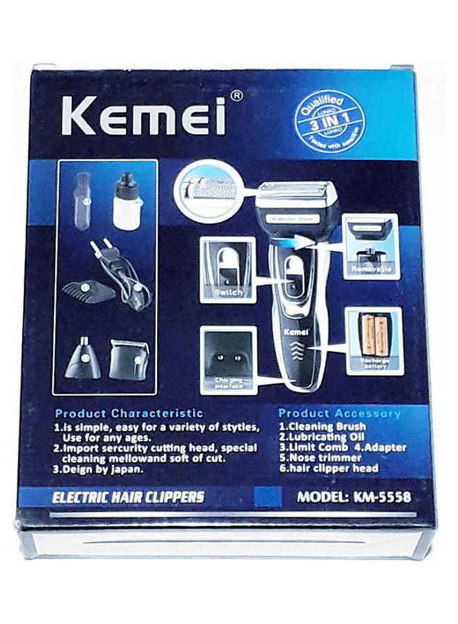 كيمي ماكينة حلاقة 3 في 1 متعددة الوظائف للرجال طراز 5558 أسود - Image 2