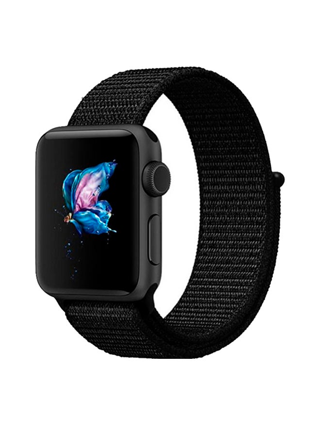 FITME - Nylon Band For Apple Watch 42/44/45/49 mm Black - Image 1